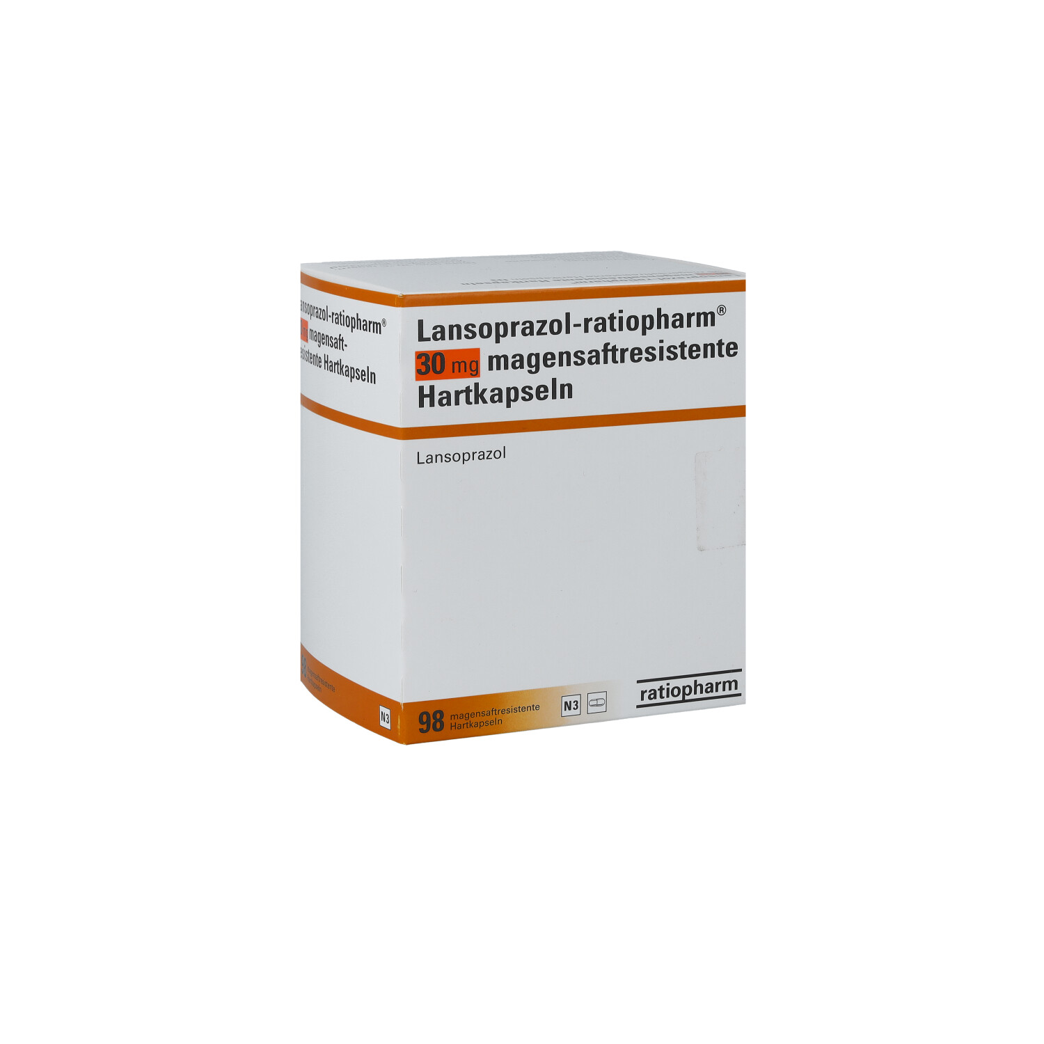 LANSOPRAZOL-ratiopharm 30 mg magensaftres.Hartkap.