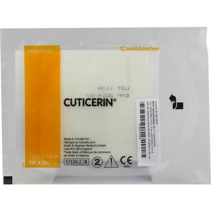 CUTICERIN 7,5x7,5 cm Gaze m.Salbenbeschichtung