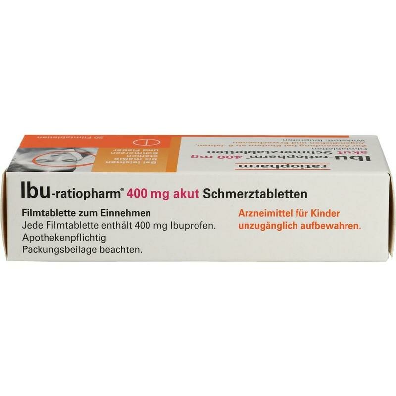 IBU-RATIOPHARM 400 mg akut Schmerztbl.Filmtabl.