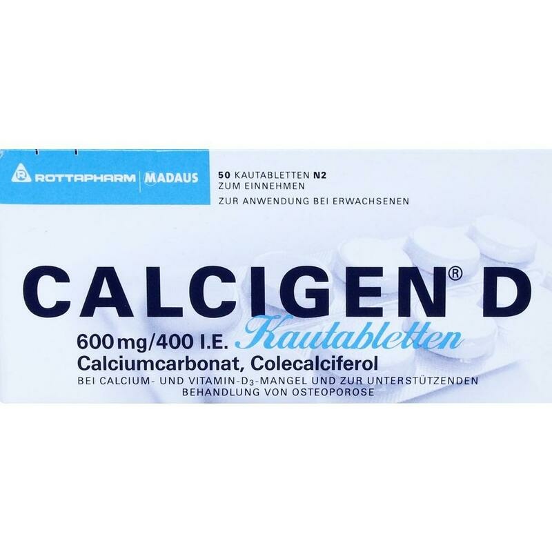 CALCIGEN D 600 mg/400 I.E. Kautabletten