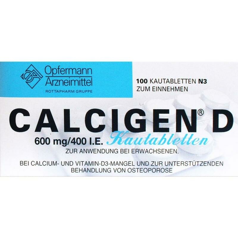 CALCIGEN D 600 mg/400 I.E. Kautabletten