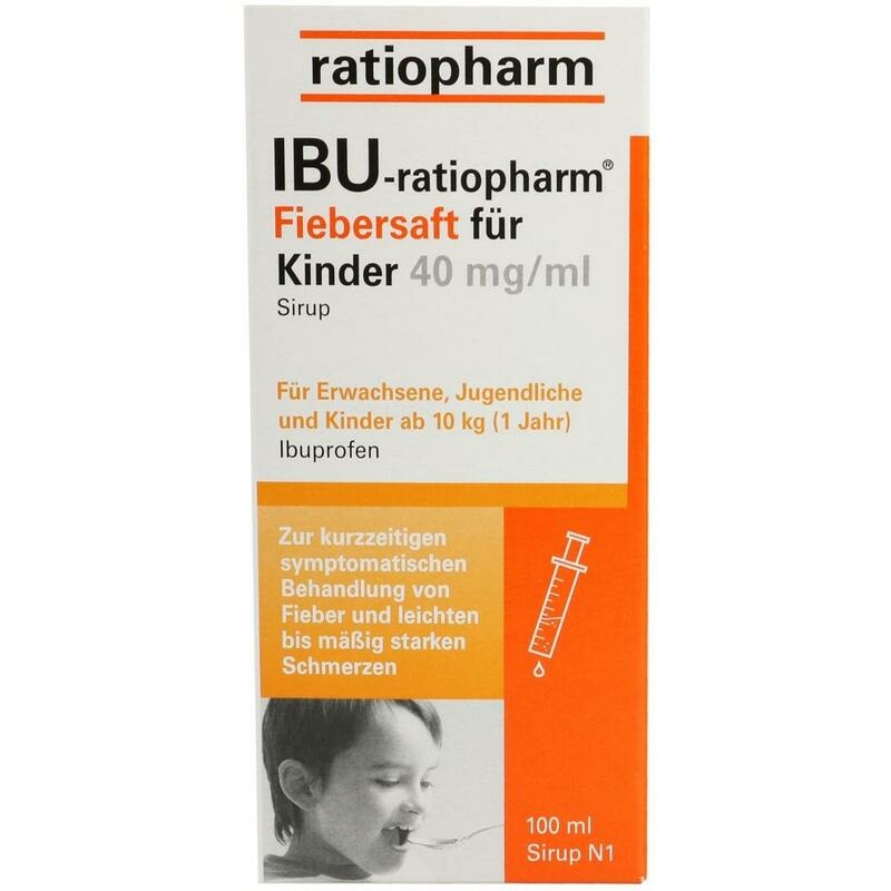 IBU-RATIOPHARM Fiebersaft für Kinder 40 mg/ml