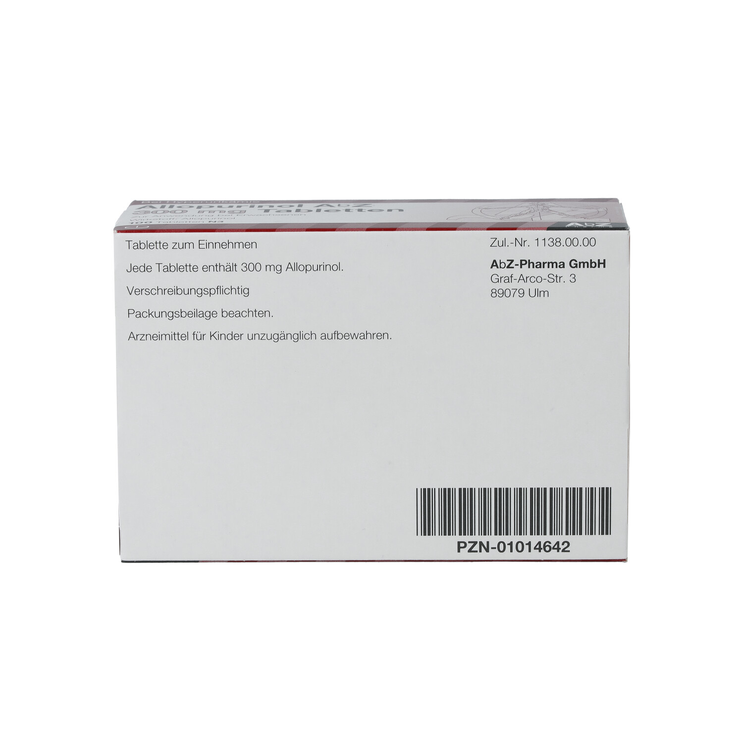 ALLOPURINOL AbZ 300 mg Tabletten