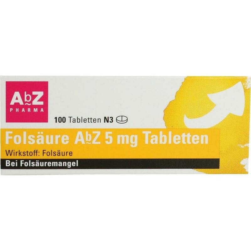 FOLSÄURE AbZ 5 mg Tabletten