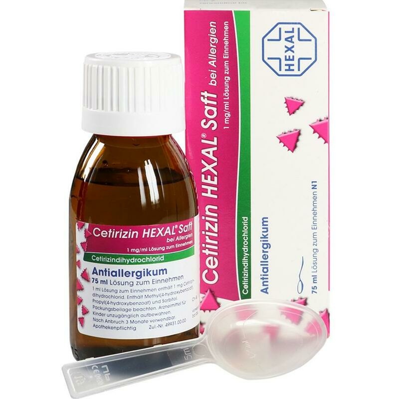 CETIRIZIN HEXAL Saft bei Allergien