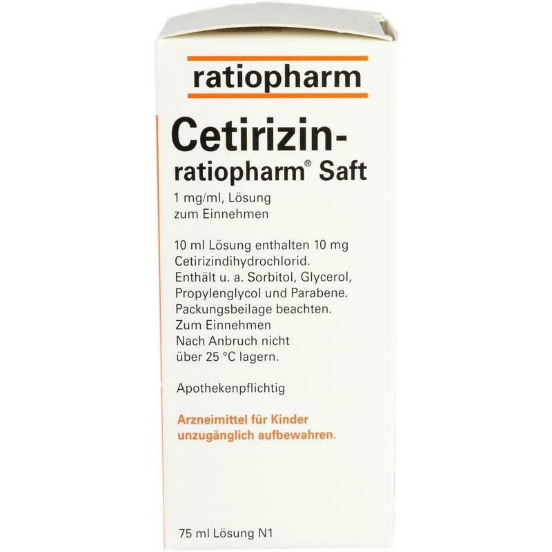 CETIRIZIN-ratiopharm Saft