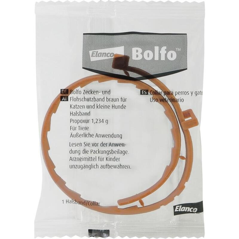BOLFO Flohschutzband braun f.kleine Hunde/Katzen