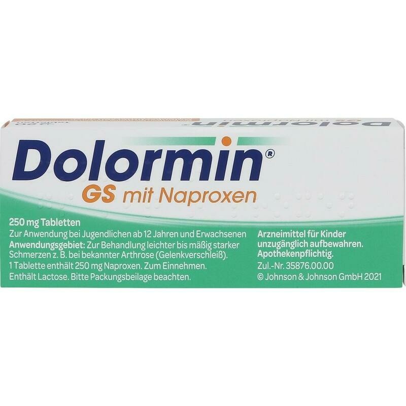 DOLORMIN GS mit Naproxen Tabletten