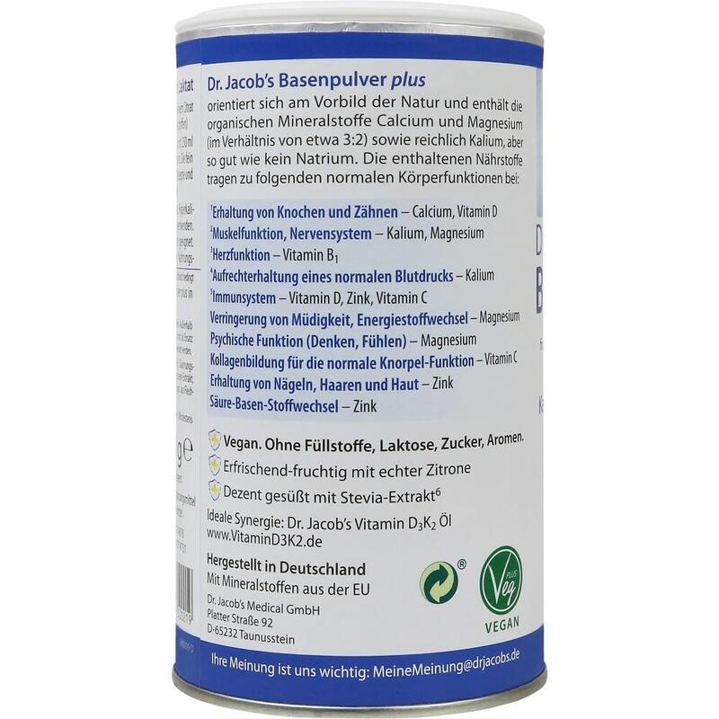 BASENPULVER plus Dr.Jacob's