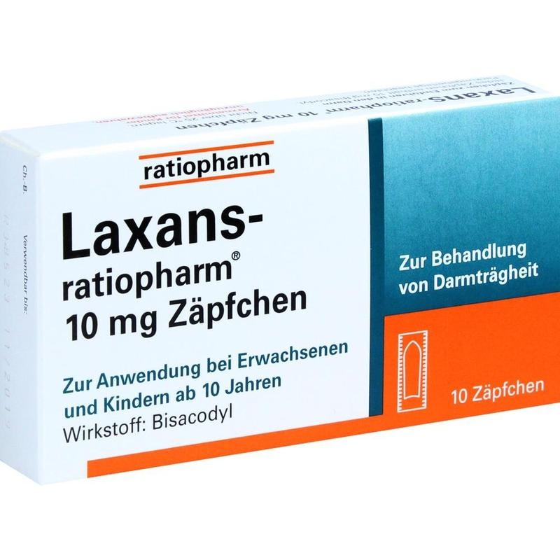 LAXANS-ratiopharm 10 mg Zäpfchen