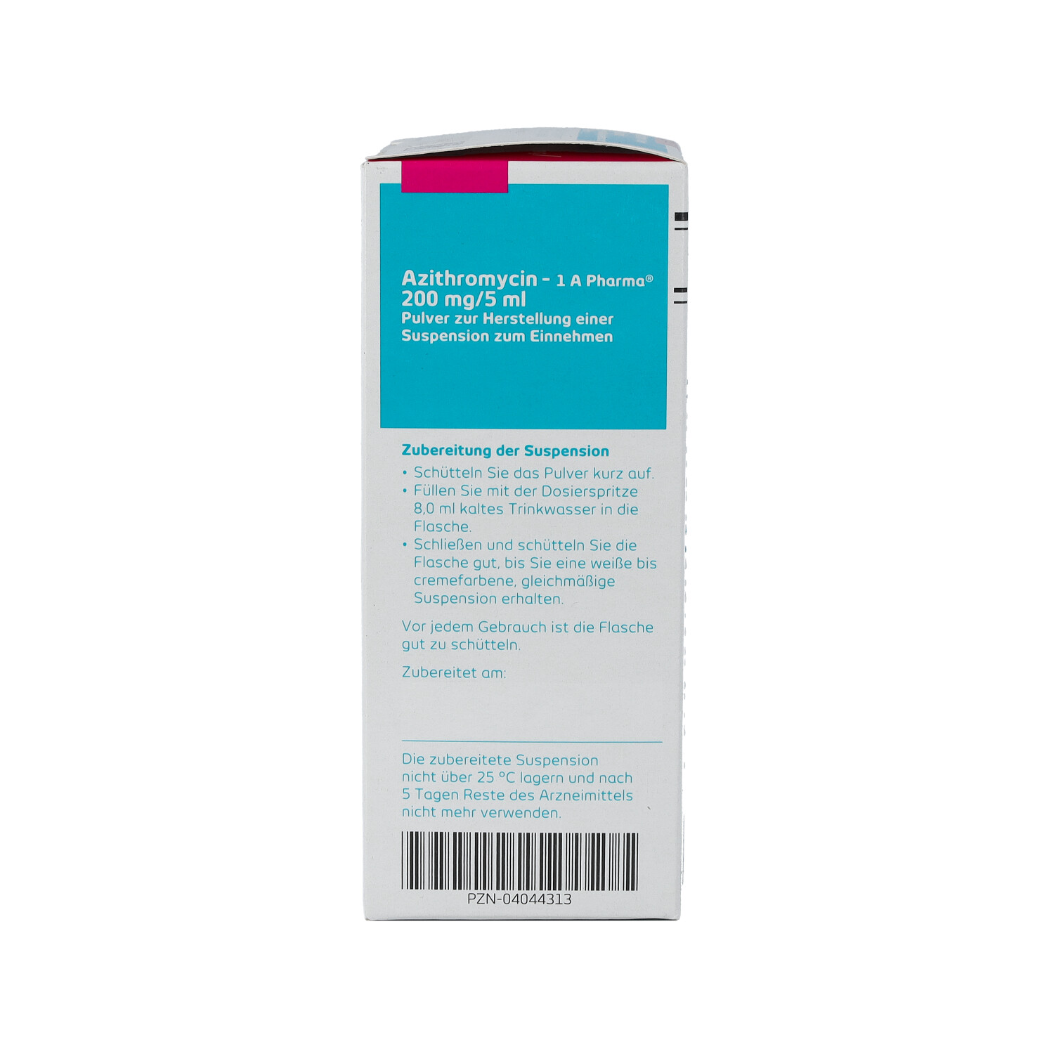 AZITHROMYCIN-1A Ph.200mg/5ml Plv.z.Susp.-Herst.
