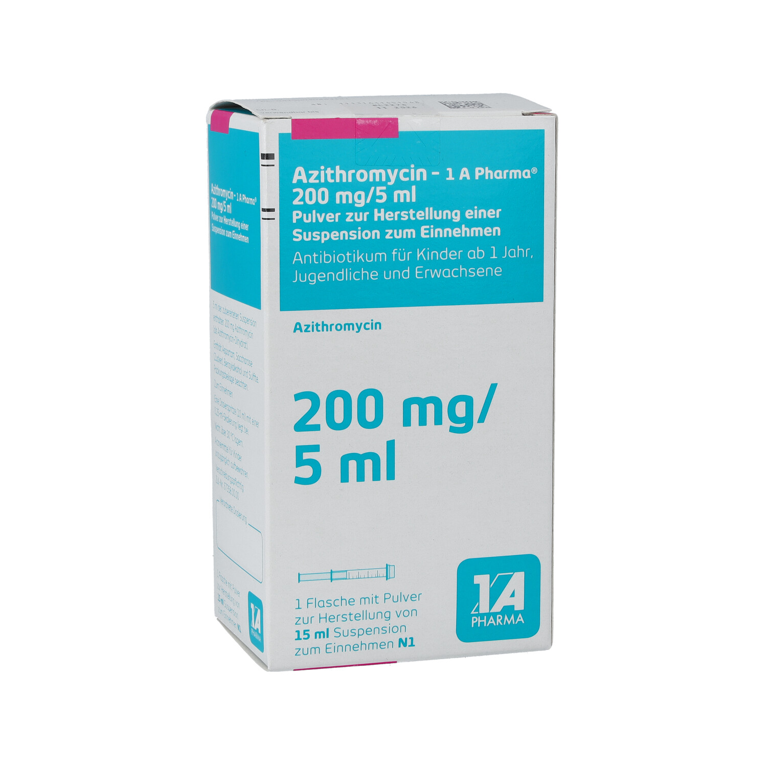 AZITHROMYCIN-1A Ph.200mg/5ml Plv.z.Susp.-Herst.