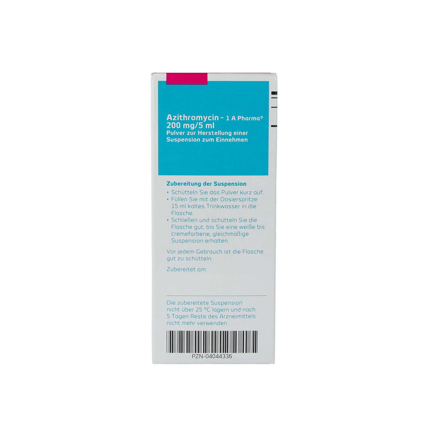 AZITHROMYCIN-1A Ph.200mg/5ml Plv.z.Susp.-Herst.