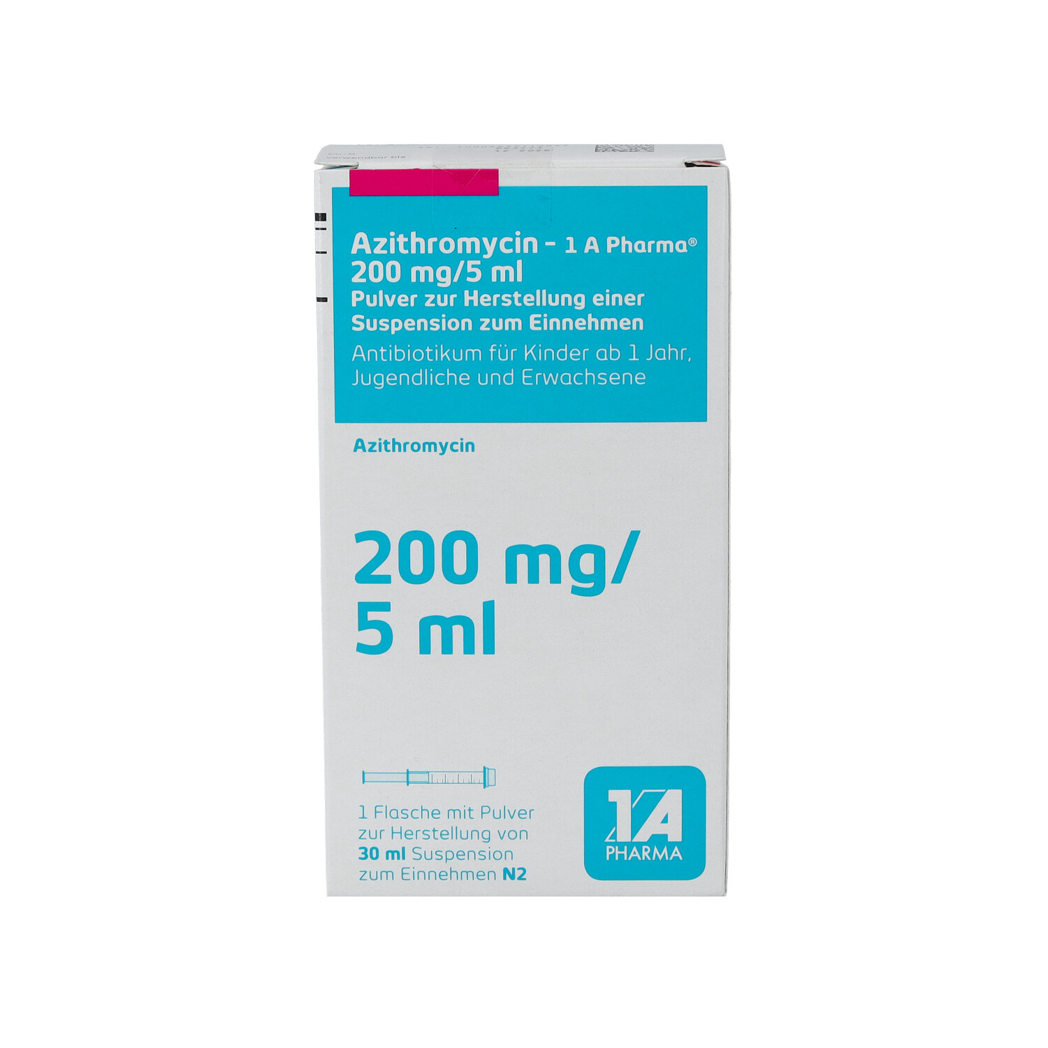 AZITHROMYCIN-1A Ph.200mg/5ml Plv.z.Susp.-Herst.