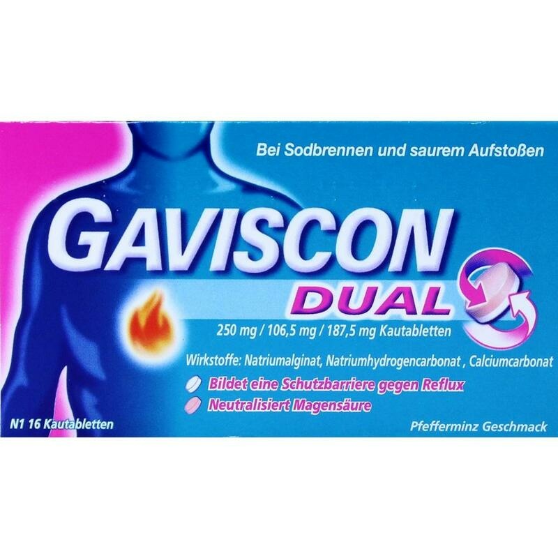 GAVISCON Dual 250mg/106,5mg/187,5mg Kautabletten