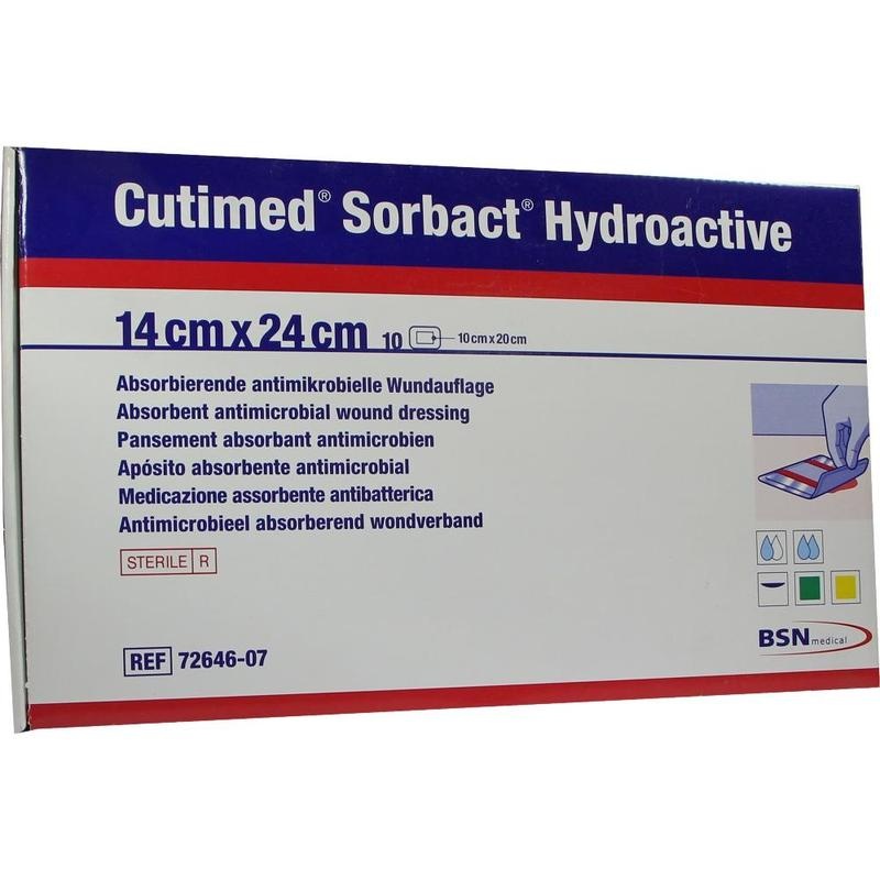 CUTIMED Sorbact Hydroactive Kompressen 14x24 cm