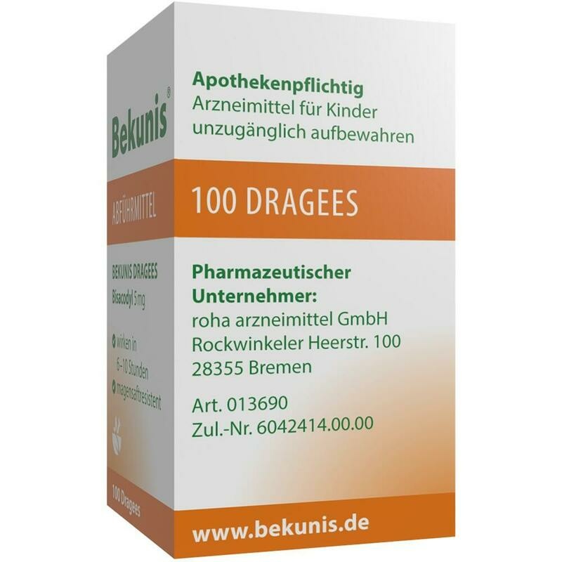 BEKUNIS Dragees Bisacodyl 5 mg magensaftres.Tabl.