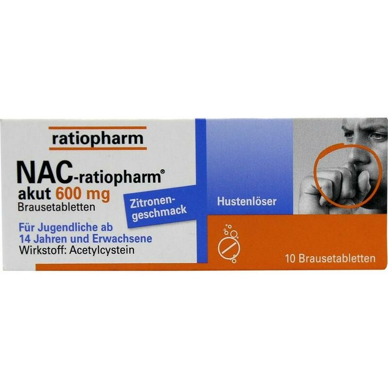 NAC-ratiopharm akut 600 mg Hustenlöser Brausetabl.