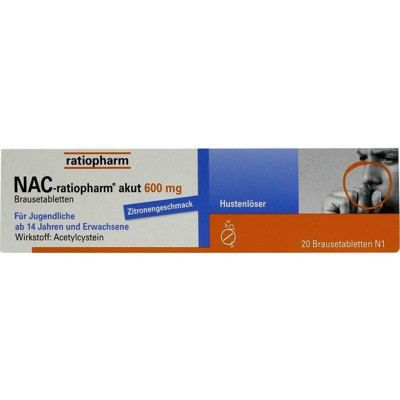 NAC-ratiopharm akut 600 mg Hustenlöser Brausetabl.