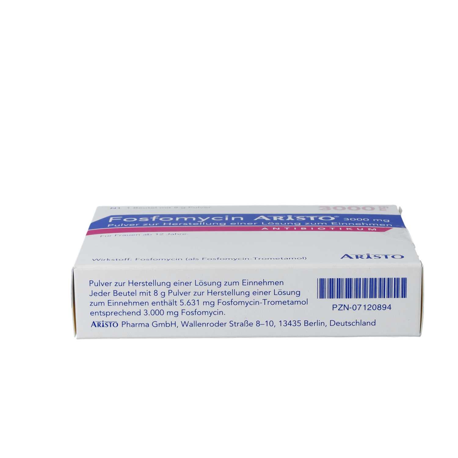 FOSFOMYCIN Aristo 3000 mg Plv.z.Her.e.Lsg.z.Einn.