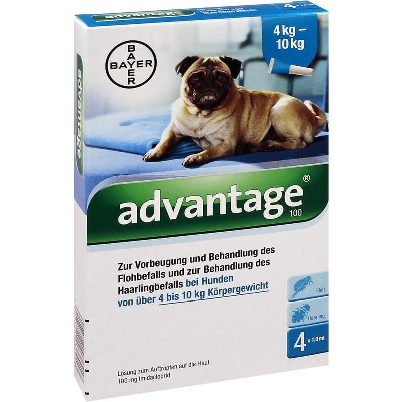 ADVANTAGE 100 Lösung f.Hunde 4-10 kg