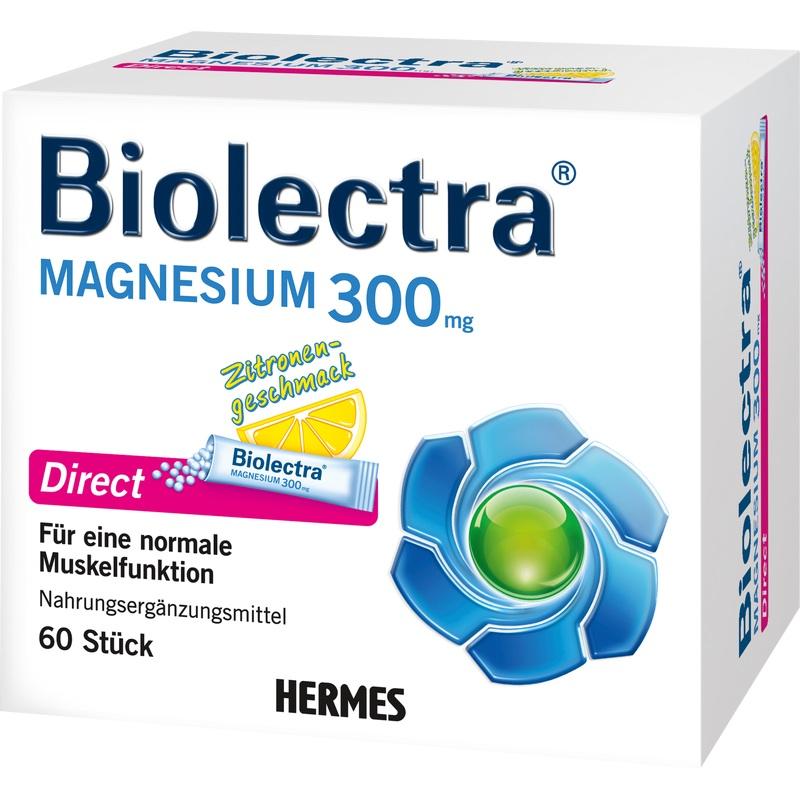 BIOLECTRA Magnesium 300 mg Direct Zitrone Sticks
