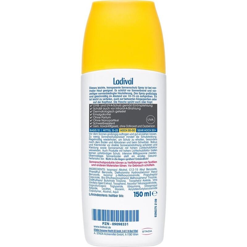 LADIVAL Sonnenschutz Spray LSF 30