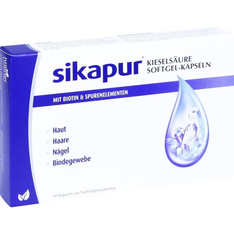SIKAPUR Kieselsäure Softgel-Kapseln mit Biotin