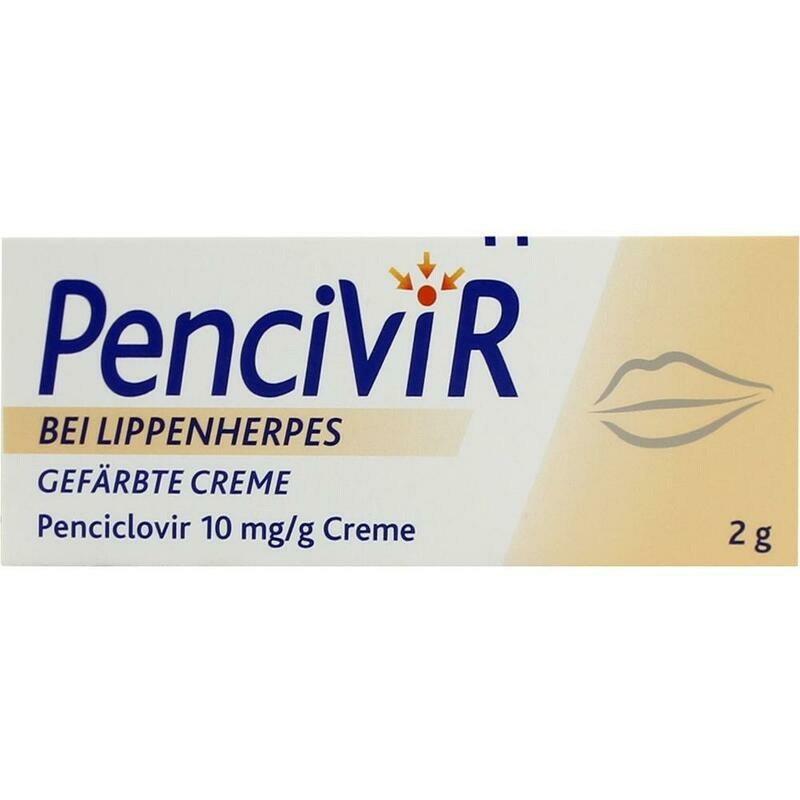PENCIVIR bei Lippenherpes gefärbte Creme
