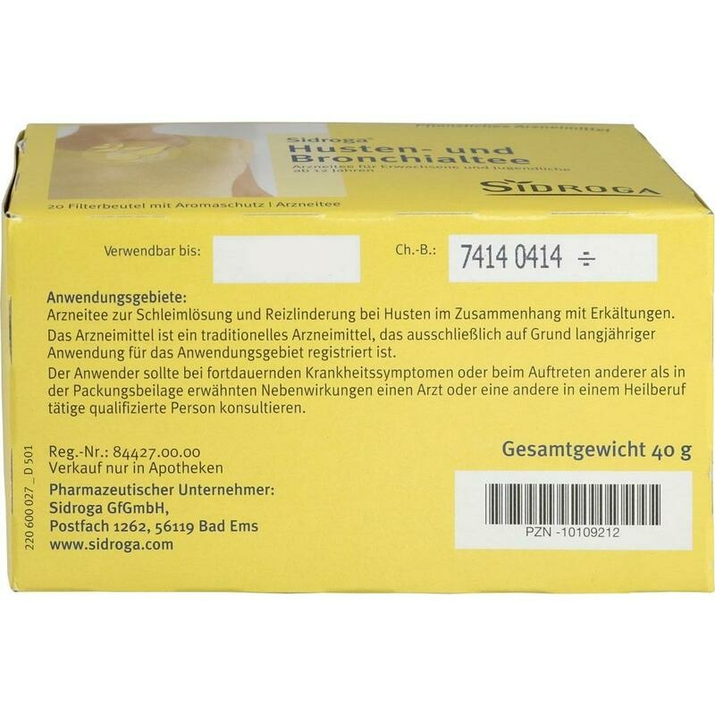 SIDROGA Husten- und Bronchialtee Filterbeutel