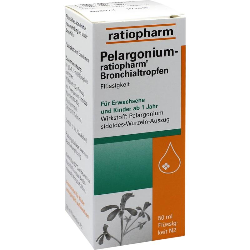 PELARGONIUM-RATIOPHARM Bronchialtropfen