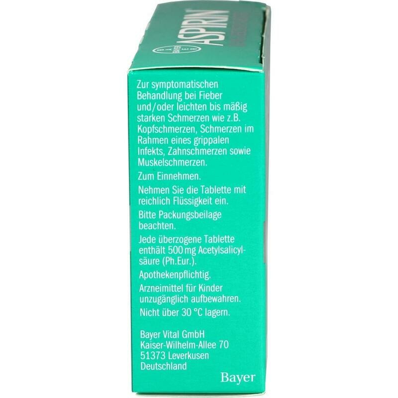 ASPIRIN 500 mg überzogene Tabletten