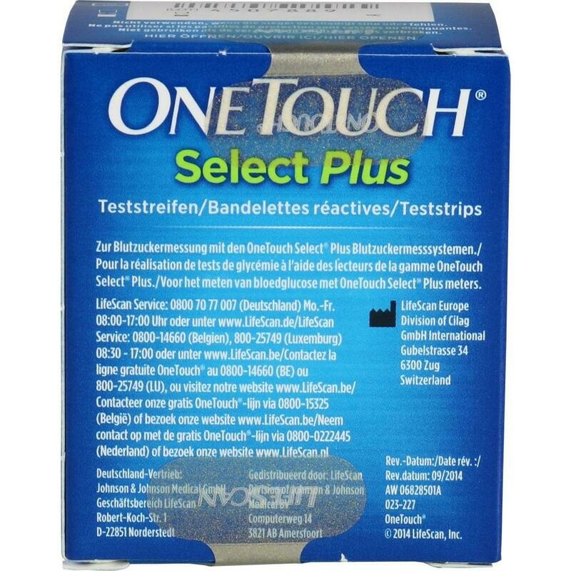 ONE TOUCH Select Plus Blutzucker Teststreifen
