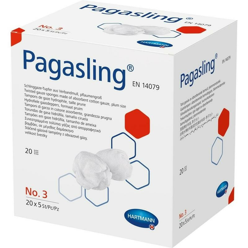 PAGASLING Mulltupfer Gr.3 pflaumengroß steril