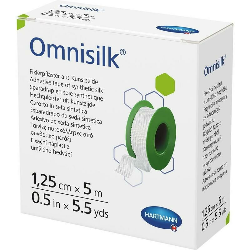 OMNISILK Fixierpflaster Kunstseide 1,25 cmx5 m