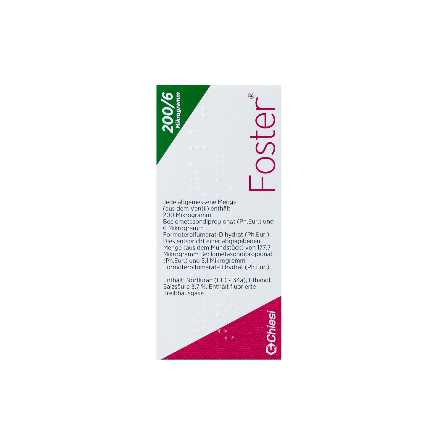 FOSTER 200/6 μg 120 Hub Dosieraerosol