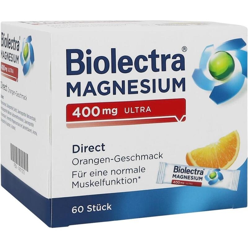 BIOLECTRA Magnesium 400 mg ultra Direct Orange