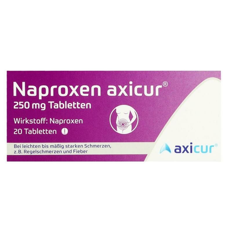 NAPROXEN axicur 250 mg Tabletten