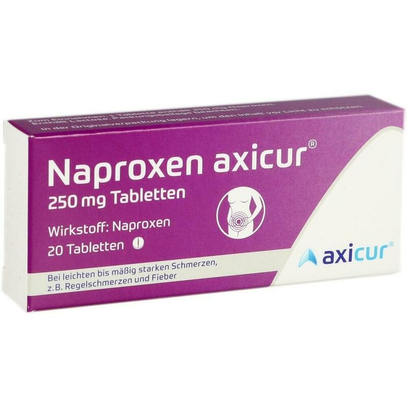 NAPROXEN axicur 250 mg Tabletten