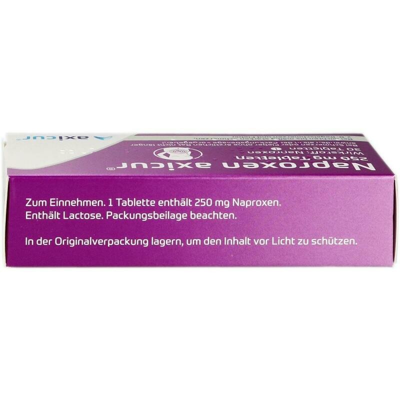 NAPROXEN axicur 250 mg Tabletten