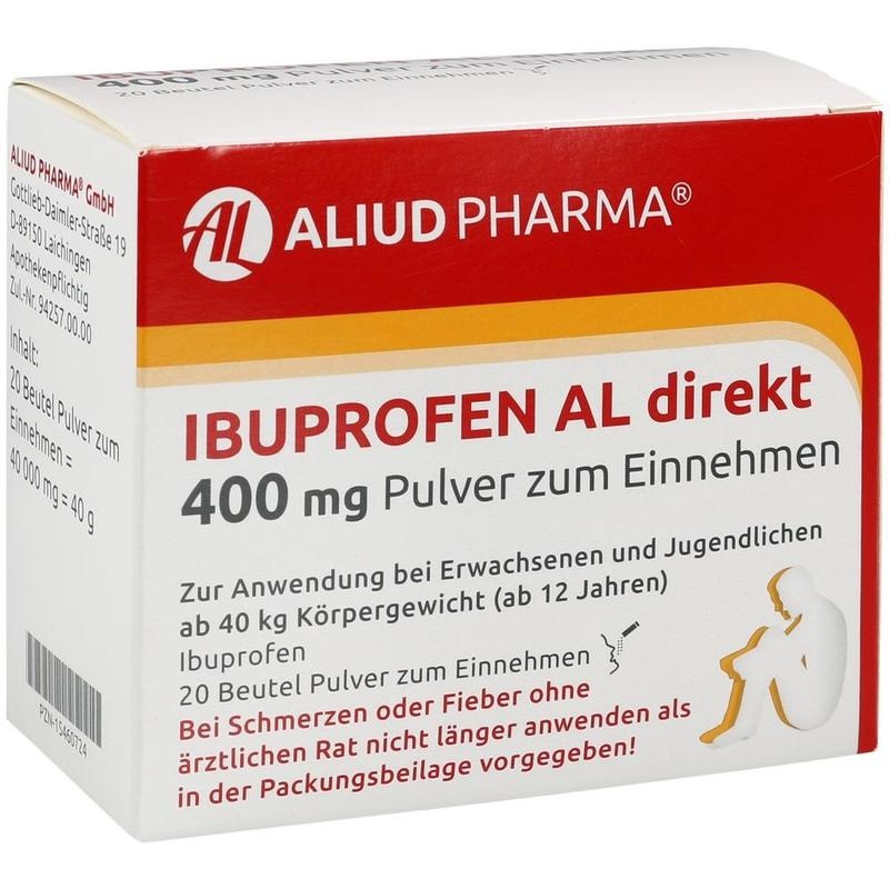 IBUPROFEN AL direkt 400 mg Pulver zum Einnehmen