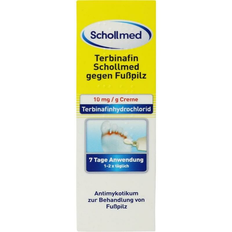 TERBINAFIN Schollmed gegen Fußpilz 10 mg/g Creme