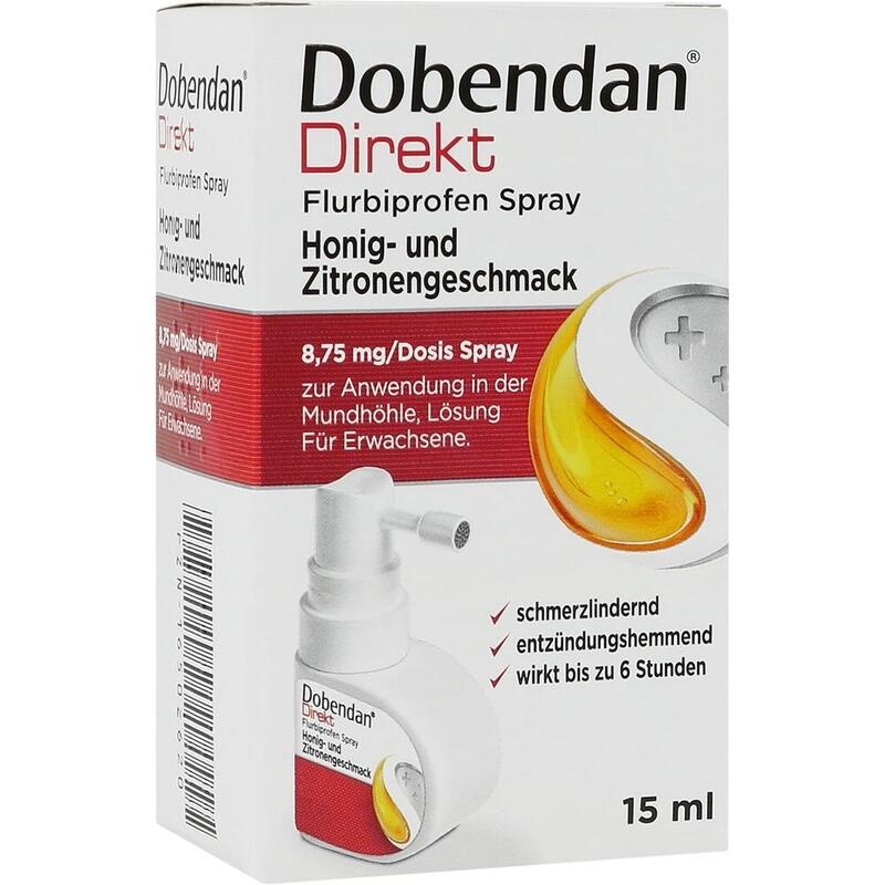 DOBENDAN Direkt Flurbiprofen Spray Honig & Zitrone