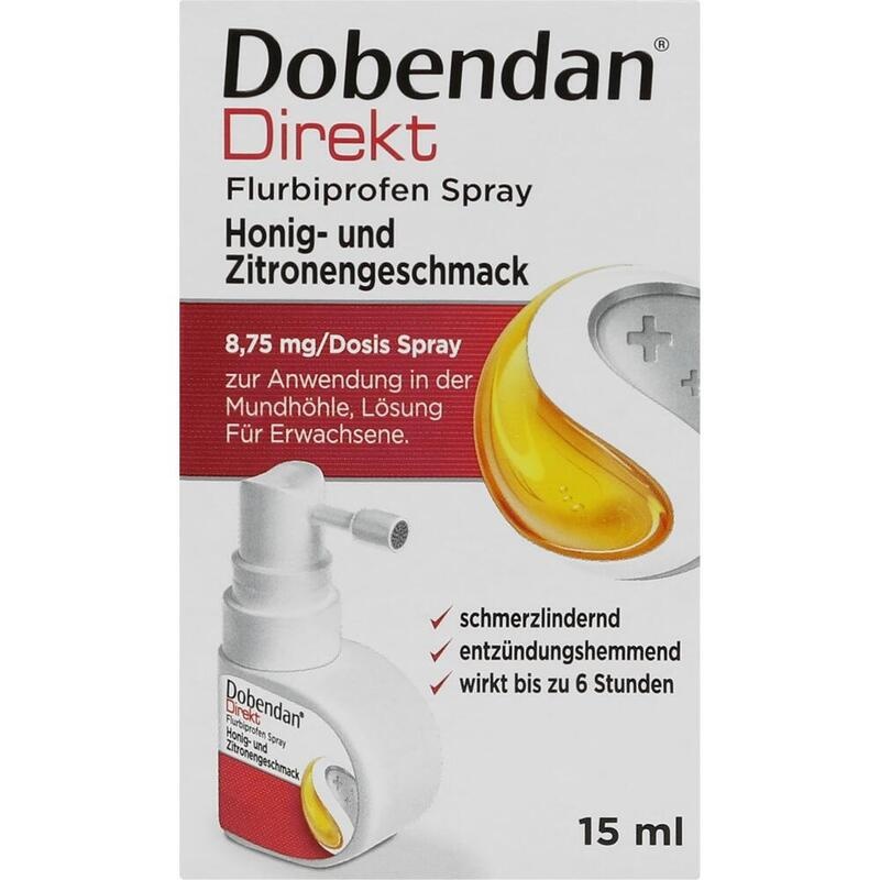 DOBENDAN Direkt Flurbiprofen Spray Honig & Zitrone