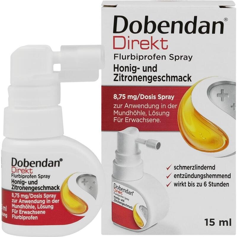 DOBENDAN Direkt Flurbiprofen Spray Honig & Zitrone