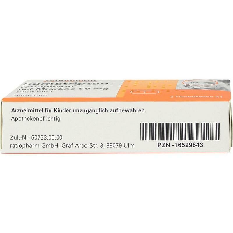SUMATRIPTAN-ratiopharm bei Migräne 50 mg Filmtabl.