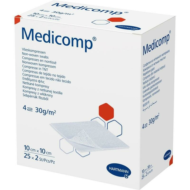 MEDICOMP Vlieskomp.steril 10x10 cm