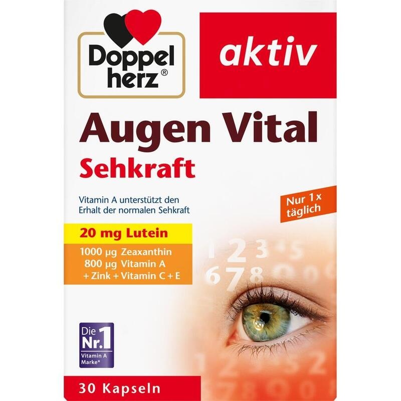 DOPPELHERZ Augen Vital Sehkraft aktiv Kapseln