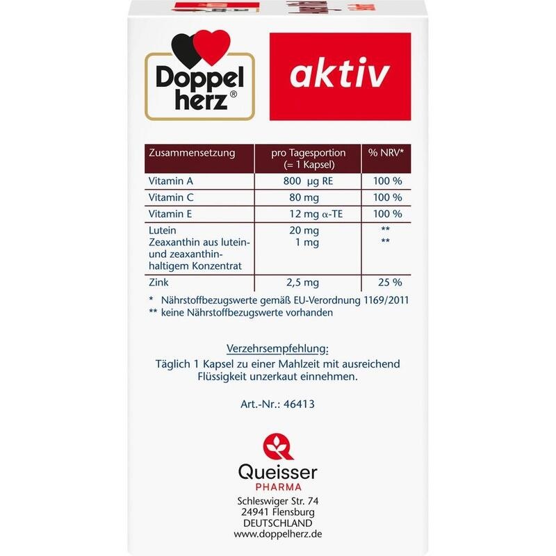 DOPPELHERZ Augen Vital Sehkraft aktiv Kapseln