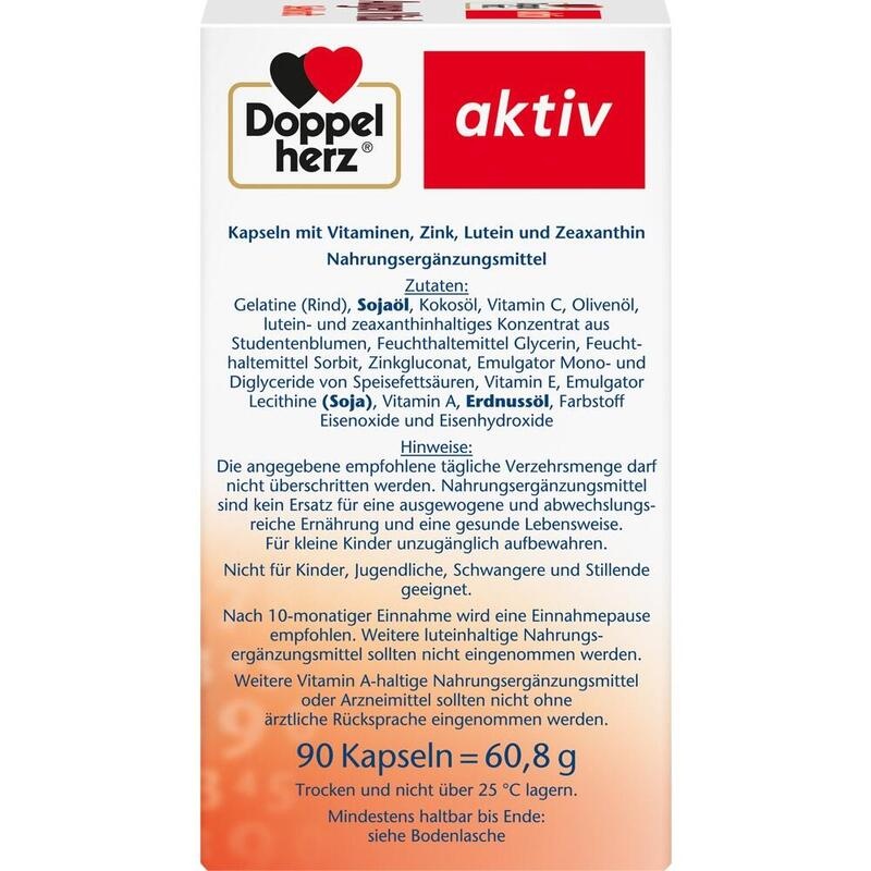 DOPPELHERZ Augen Vital Sehkraft aktiv Kapseln
